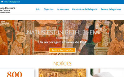 La Delegació diocesana per a la cultura publica el seu web