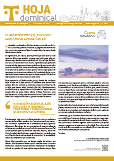 Hoja dominical n. 3854 del 21-01-2024