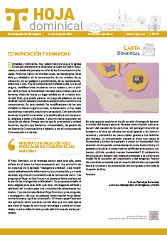 Hoja dominical n. 3870 del 12-05-2024