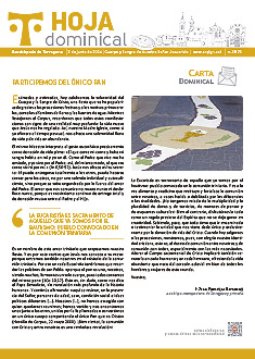 Hoja dominical n. 3873 del 02-06-2024