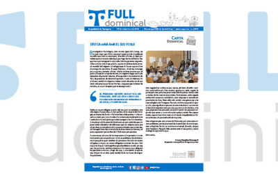 Entrevistem M. de l’Esperança Amill, vicepresidenta de l’Associació Bíblica de Catalunya, al ‘Full Dominical’ del 29 de setembre