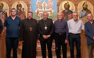 L’arquebisbe Joan i un grup de preveres de l’UPA de Reus visiten la Parròquia Ortodoxa Romanesa dels Sants Cal·línic i Fructuós