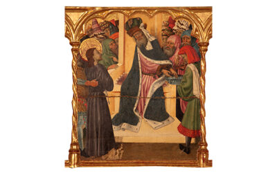 Jesús ante Pilato en el retablo de San Miguel de la Pobla de Cérvoles
