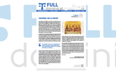 Entrevistem Mn. Rafael Serra, que ens parla del Setmana de Pregària per la Unitat dels Cristians, al ‘Full Dominical’ del 19 de gener