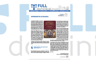 Entrevistem M. de l’Esperança Amill, directora del Secretariat diocesà per a l’animació bíblica, al ‘Full Dominical’ del 26 de gener