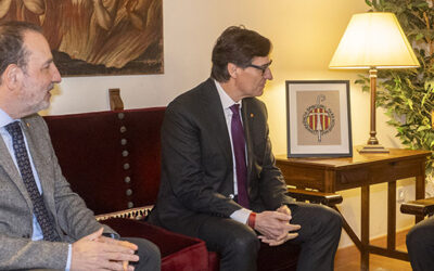 L’arquebisbe Joan rep el president de la Generalitat i el conseller de Justícia