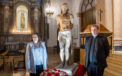 La Parròquia de Sant Francesc de Reus recupera la imatge del Crist lligat a la columna, de l’artista Joan Roig