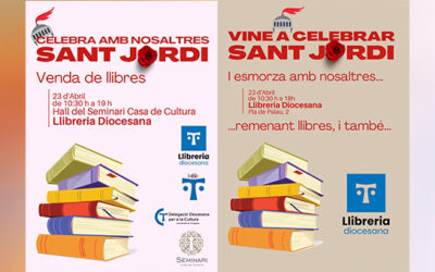La Llibreria de l’Arquebisbat i la Biblioteca del Seminari us conviden a celebrar la diada de Sant Jordi