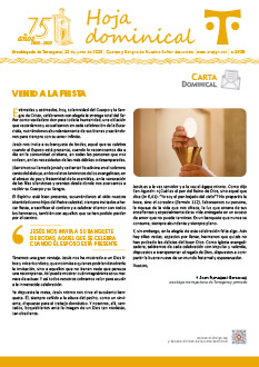 Hoja dominical n. 3928 del 22-06-2025