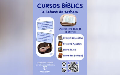 El Secretariat diocesà d’animació bíblica ofereix una nova edició dels Cursos Bíblics a l’abast de tothom