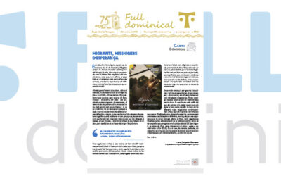 Entrevistem fra Xabier Gómez, O.P., bisbe de Sant Feliu de Llobregat, al ‘Full Dominical’ del 5 d’octubre