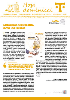 Hoja Dominical n. 3945 del 19-10-2025