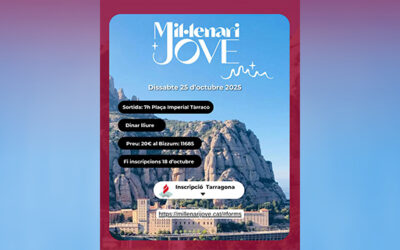 Els joves de l’arxidiòcesi de Tarragona iniciaran el curs amb el Mil·lenari Jove de Montserrat