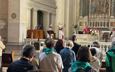Els pelegrins de Tarragona visiten les basíliques de Sant Sebastià i de Sant Llorenç Extramurs en el tercer dia de pelegrinatge