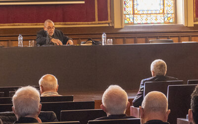 El Dr. Andreu Grau ofereix una conferència sobre sant Tomàs d’Aquino al clergat diocesà