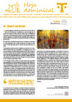 Hoja Dominical n.3955 del 28-12-2025