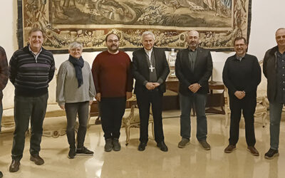 La nova Junta de la Germandat de Nostre Pare Jesús de la Passió de Tarragona visita l’arquebisbe Joan Planellas