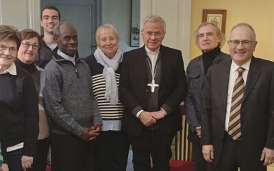 El Consell Parroquial de Llorenç del Penedès presenta el projecte de reforma de l’església de Sant Llorenç a l’arquebisbe Joan