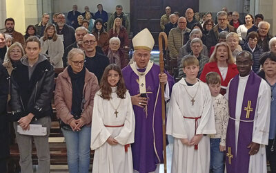 L’arquebisbe Joan Planellas celebra la missa estacional a la Parròquia de Banyeres del Penedès