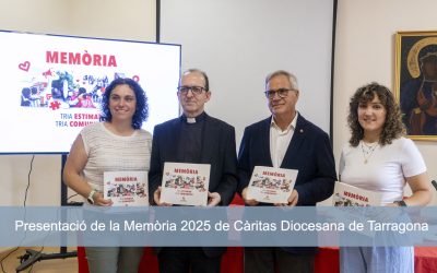 Presentació de la Memòria 2025 de Càritas Diocesana de Tarragona