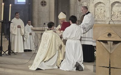 Fra Bernat Folcrà, o.Cist., nou prevere per al Monestir de Santa Maria de Poblet