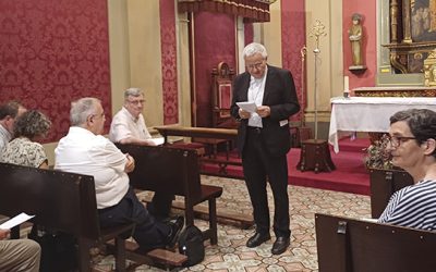 L’arquebisbe Joan celebra la festa del seu sant patró amb la cúria diocesana