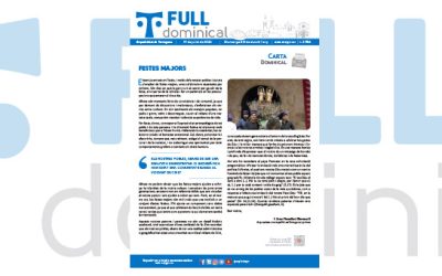 Reflexionem sobre sant Francesc d’Assís i la pobresa, al ‘Full Dominical’ del 19 de juliol