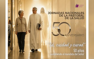 El delegat per a la salut de l’arxidiòcesi de Tarragona, Dr. Miquel Sanchis, dissenya el cartell de les Jornades Nacionals de Delegats de Pastoral de la Salut de la CEE